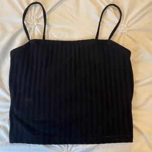 Universal Thread Black Ribbed Camisole